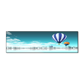 Modern Oil Painting City Sky Balloon Art Home Decoration Living Room Art Painting Frameless