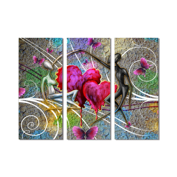 Lovers Focus On Love Modern 3 Frameless Interior Wall Art Home Decoration Oil Painting Lovers Focus On Love Modern 3 Frameless Interior Wall Art Home Decoration Oil Painting