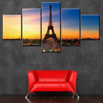 Good quality eiffel tower print theme canvas oil painting movie print canvas printing custom painting