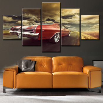 5 paneles lienzo giclée cuadro sobre lienzo para pared pinturas de pared personalizadas obra de arte pintura decoración de pared de salón