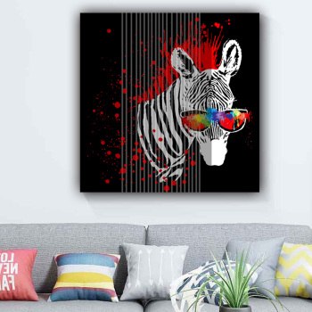New product animal zebra oil painting modern painting living room decoration wall art oil painting on canvas