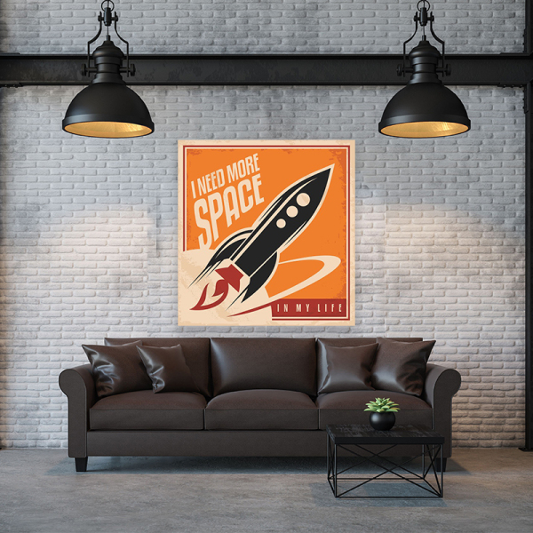 Wholesale custom art painting wall decoration airship picture printing canvas painting