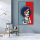 Hot sale factory wholesale custom character women painting color european style printing canvas oil painting