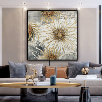 Flower Wall Art Hand Painted Modern Abstract Oil Painting On Canvas For Living Room Home Decor No Frame heavy Texture