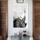 New Design Black Hair Sexy Women HD poster Canvas Oil Painting Modern Wall Art Painting For Living Room Decor