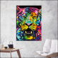 Large Poster HD Printed Painting 1 Panel Animal Tiger Canvas Print Art Home Decor Wall Art Pictures For Living Room