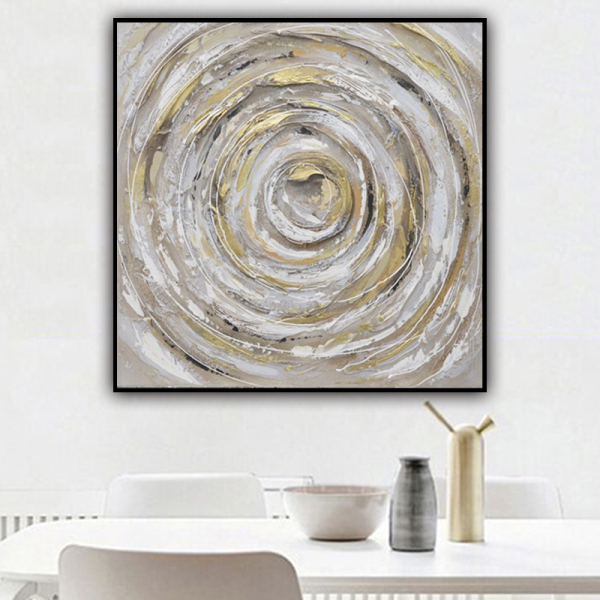 Living room paint art canvas abstract heavy oil grey hand painted canvas abstract oil paintings
