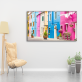 Living room wall decor home decoration wall art painting, colorful countryside scenic printed canvas painting