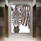 Modern home decoration painting wall art custom design color zebra picture print product canvas painting
