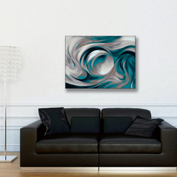 Artwork oil abstract painting hotel decor for wall, frameless canvas custom painting, painting printed canvas