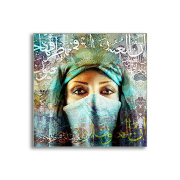 Professional Made Handmade Muslim Women Wall Art Canvas Painting For Home Decor Professional Made Handmade Muslim Women Wall Art Canvas Painting For Home Decor