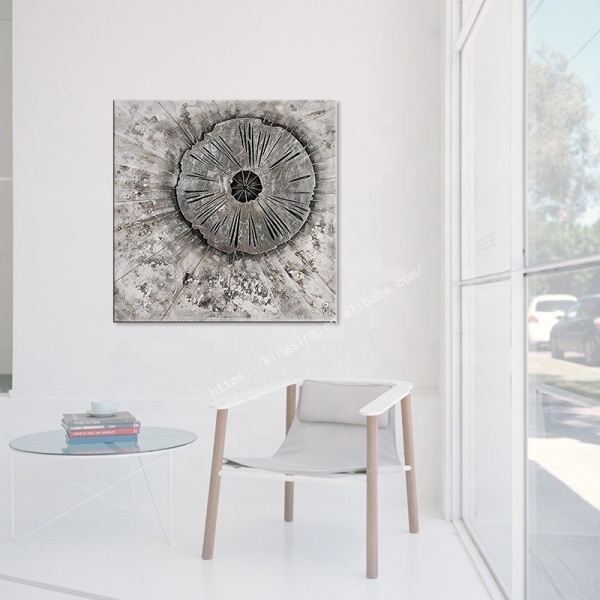 Hot Selling Round Pattern Wall Decor Abstract Artwork Canvas Oil Painting For Living Room