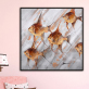 Handmade Oil Paintings Gold Fishes Large Abstract Painting Animal Print Canvas Wall Art Home Decor
