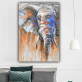Home Decorative Handmade Modern Picture Elephant Animal Abstract Wall Art Oil Paintings On Canvas