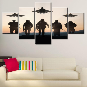 Super quality designs digital canvas painting war theme home wall decor