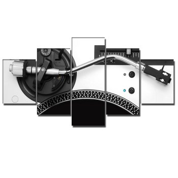 Modern Frameless Black And White Metal Mechanical Disc Music Instrument Canvas Wall Art 5 Combination Painting Home Decor Oil Modern Frameless Black And White Metal Mechanical Disc Music Instrument Canvas Wall Art 5 Combination Painting Home Decor Oil