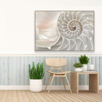 Nordic modern style OEM trumpet shell home hotel wall decoration printing canvas painting