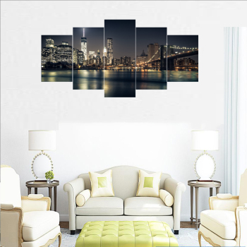 Modern Frameless City Night Scene Printing Wall Art Home Oil Painting Decoration 5 Living Room Pictures Modern Frameless City Night Scene Printing Wall Art Home Oil Painting Decoration 5 Living Room Pictures