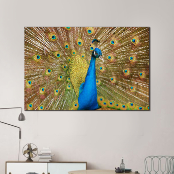 Peacock Nordic Poster Wall Art Canvas Painting Wall Pictures for Living Room Decor Mural Decoration Picture Art Print