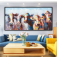 Knife Animal Equine Canvas Pictures Sales High Quality Handmade Calligraphy Abstract Oil Paintings Modern Single panel