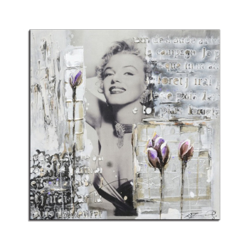 art painting handmade flower and girl painting wall pictures for living room abstract wall art home decor modern wholesale