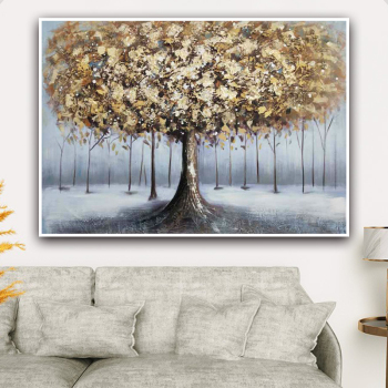 Handmade Home decoration Modern abstract Gold Tree oil painting handpainted canvas painting home decor wall art picture for room