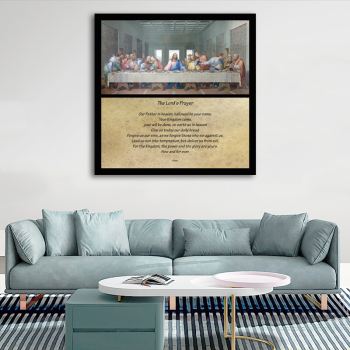 Sample acceptable the last supper religious painting, eco-friendly digital printed art canvas painting wall decor