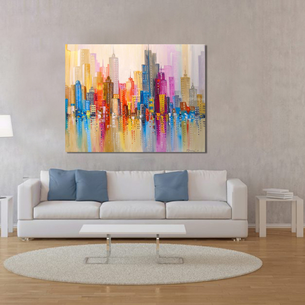 Abstract Colorful Painting 100% Hand Painted Oil Paintings On Canvas Handmade Large Size Modern Wall Art For Hoouse Decoration