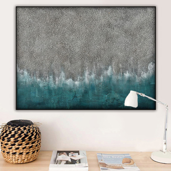 Oil Painting Kits On Canvas Abstract Coloring Art Abstract thick texture sea beach modern handmade oil painting for offcie bedro