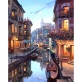 Custom designs DIY painting seaside village house paint by number kit handmade oil painting on canvas