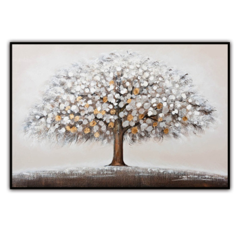 100% textura hecha a mano pintura al óleo un árbol lleno de frutas cuadros de pared de arte abstracto para la decoración de la sala de estar hogar Oficina