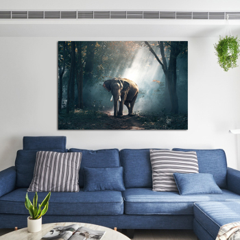 New products first impressionist paintings accessories, prints canvas custom elephant animal abstract art painting