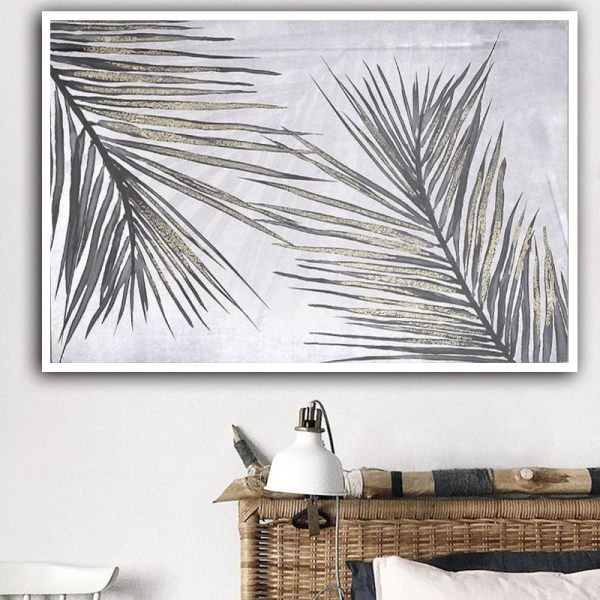 Abstract Leaves Wall Art Oil Painting c Big Size Decorative Pictures for Living Bedroom Home Decoration