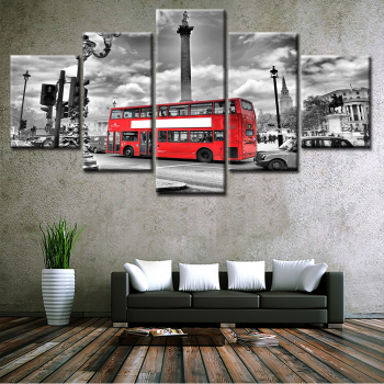 modulaire londres photo moderne sans cadre imprimé peinture art décoration murale de bus rouge