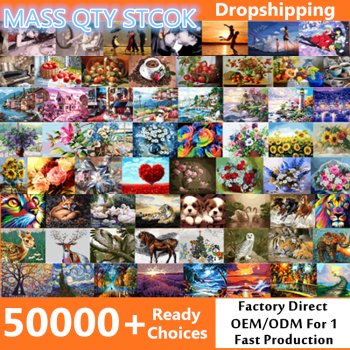 Pangoo 010070 Kundenspezifische Anime-Boots-Landschaft DIY Großhandelsmalerei durch Zahlsatz