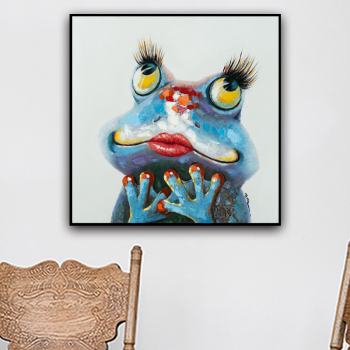 Best Selling Animals Room Decorative Framed Oil Painting Unique Home Decor Canvas Wall Art