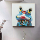 Best Selling Animals Room Decorative Framed Oil Painting Unique Home Decor Canvas Wall Art
