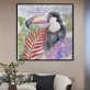 Fashion Modern Abstract Animals Printed bird Poster Oil Painting On Canvas Picture Wall Art for Living Room Home Decor