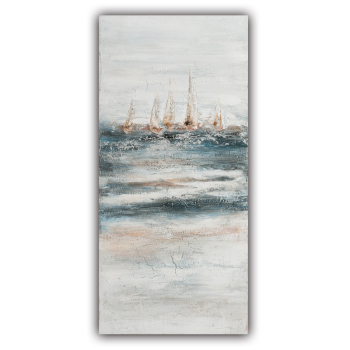 Heavy texture abstract sailing boat sea view oil painting, home hotel decoration canvas handmade oil painting Heavy texture abstract sailing boat sea view oil painting, home hotel decoration canvas handmade oil painting