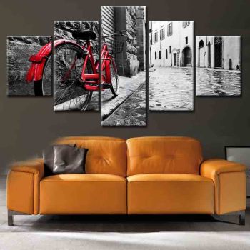 Classic design old street print wall painting wall art painting frameless oil painting canvas digital printing
