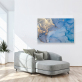 High sale wholesale oil painting home decoration blue abstract oil painting living room wall decoration painting
