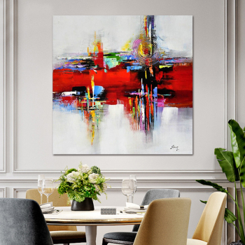 Wall Art Abstract Oil Painting On Canvas 100% Handmade Thick Acrylic Painting For Bedroom Home Decoration