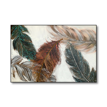 Custom pictures photo heavy texture abstract feather oil painting wall art, trendy style painting on canvas for living room Custom pictures photo heavy texture abstract feather oil painting wall art, trendy style painting on canvas for living room