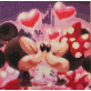 CustomCute souris baiser amour motif rond cristal strass diamant Art peinture par numéros 5D pleine perceuse peinture pour adulte