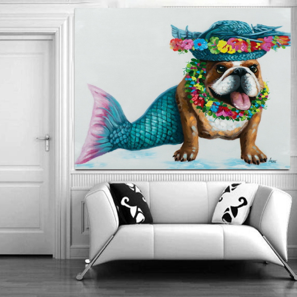Animal art painting modern wall art canvas pictures large wall paintings handmade oil painting for living room wall decor