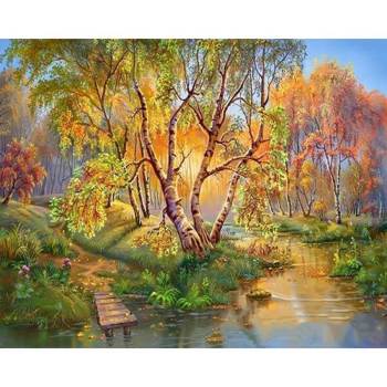 Digital oil painting manual color filling diy production can be customized printing logo Digital oil painting manual color filling diy production can be customized printing logo