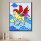 Cardboard package edge Multi color Board fly horse Animal 5d diamond painting