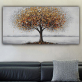 handmade oil  painting Thick texture Autumn trees for home decorate