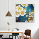 Wholesale Custom White Flower Home Accessories Canvas Painting  Handmade Oil Painting  for home decor