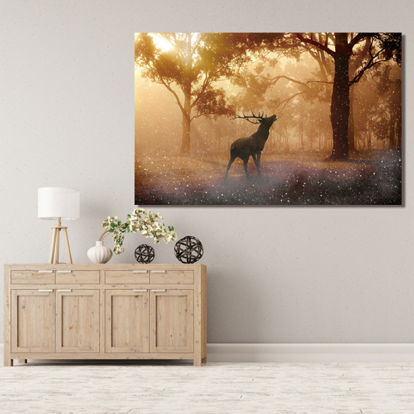 Canvas Art Wall Painting Decorative Animal Deer Modular Picture For Living Room Home Decor Wall Art Paints Unframed